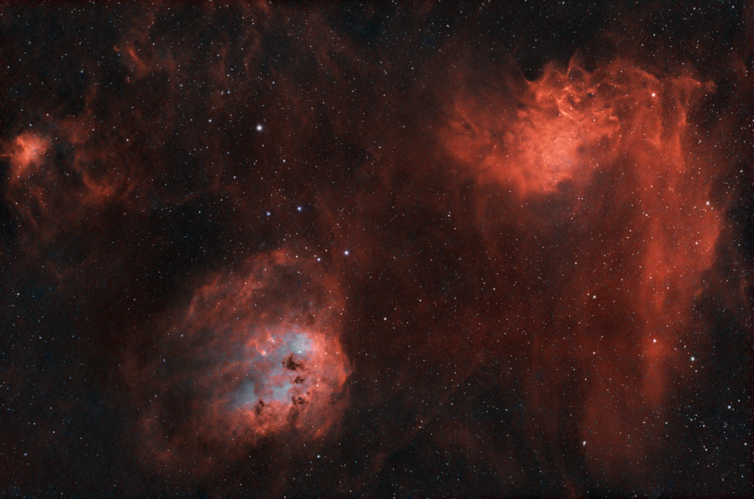 ic 405 nebula